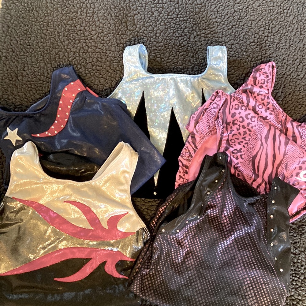 GK Girls Large Leotards- Lot of 5